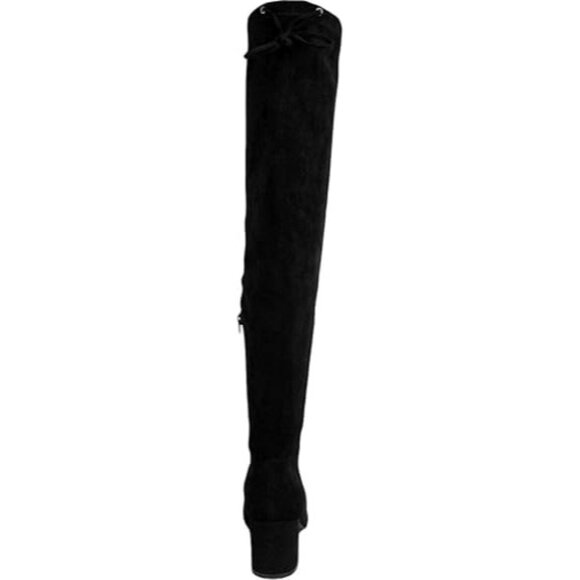 Sugar Ollie Womens Padded Insole Round Toe Over-the-Knee Boots - Picture 2 of 3